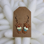 Christmas Clay Charm Earrings