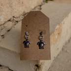 Silver Charm Earrings