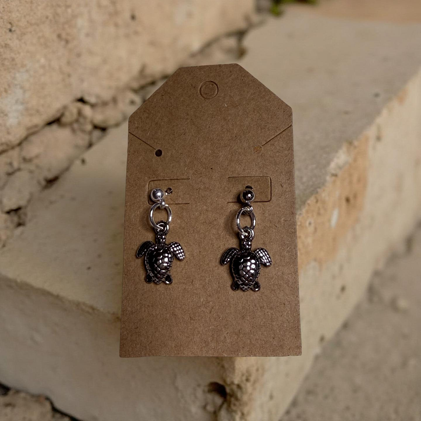 Silver Charm Earrings