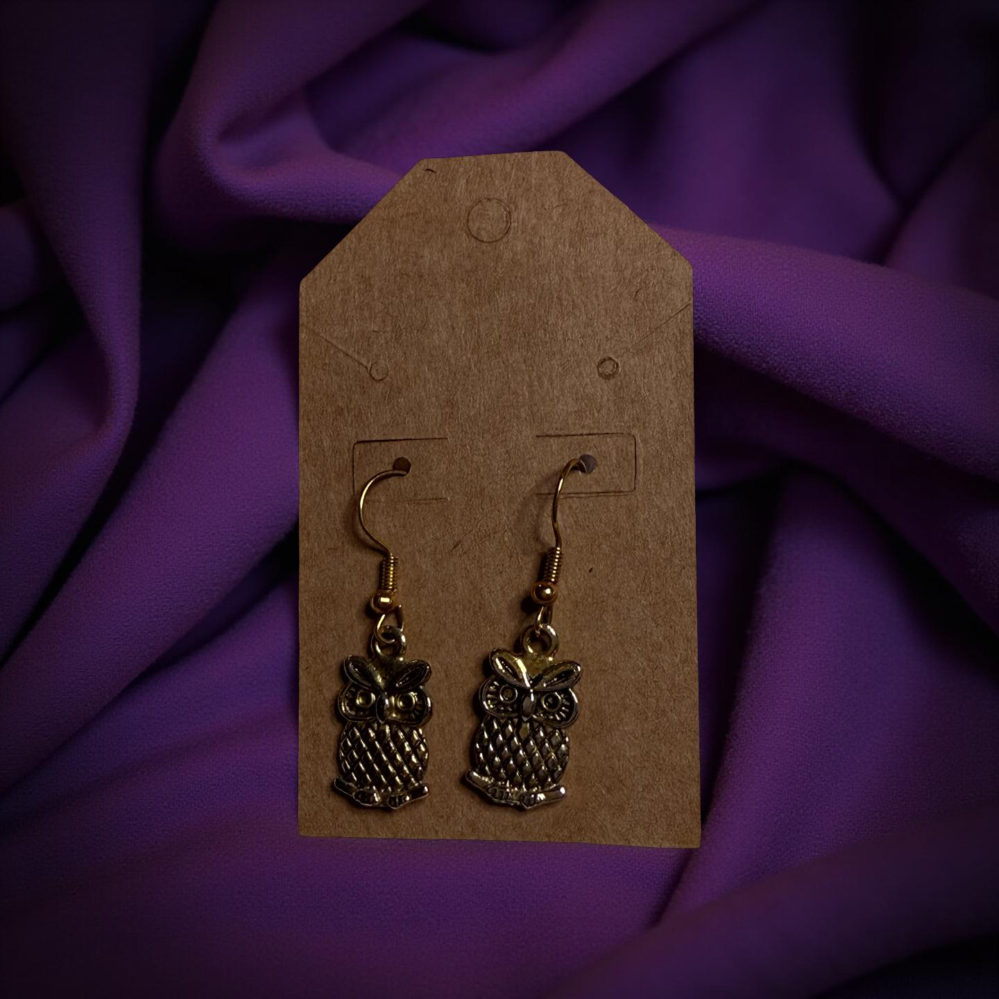 Owl Charm Earrings