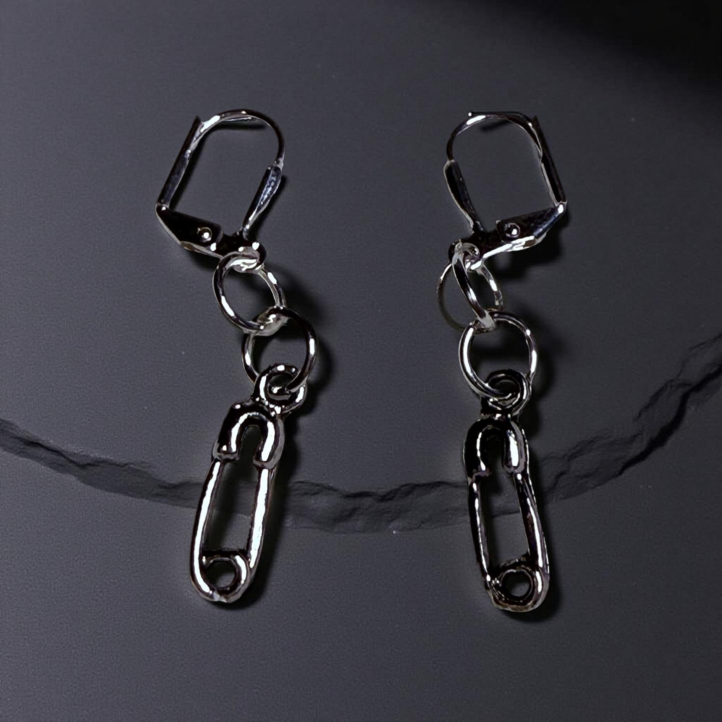 Silver Charm Earrings