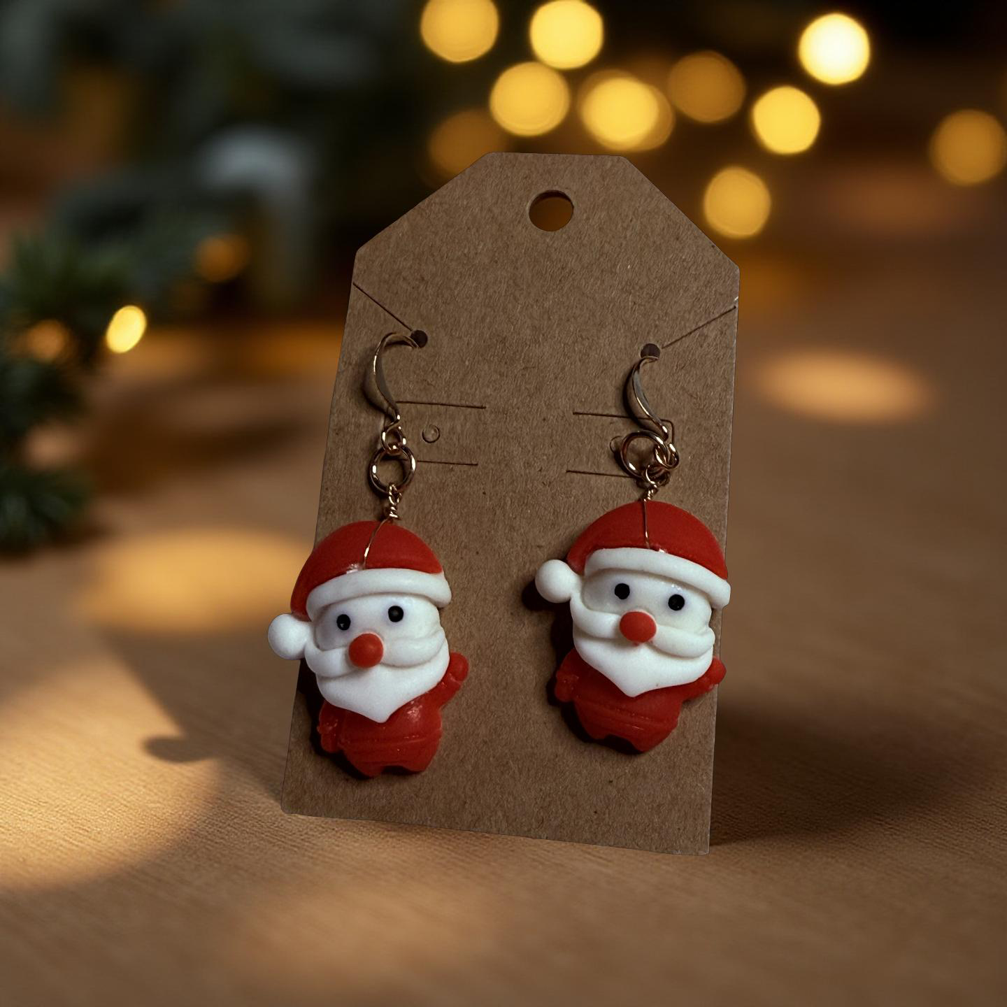 Christmas Clay Charm Earrings