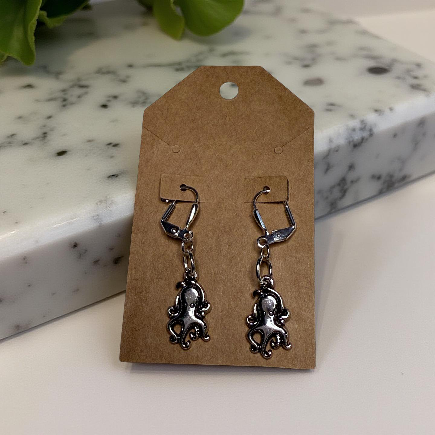 Silver Charm Earrings