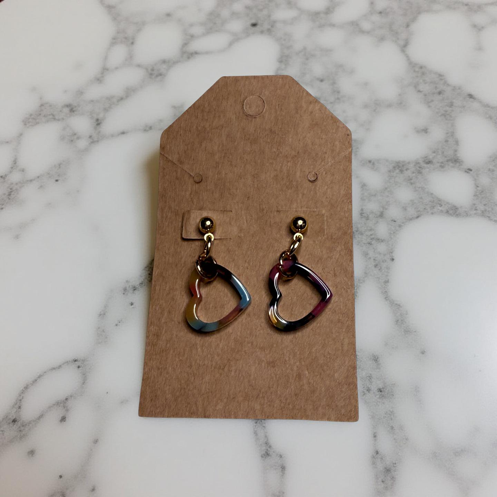 Heart Charm Earrings