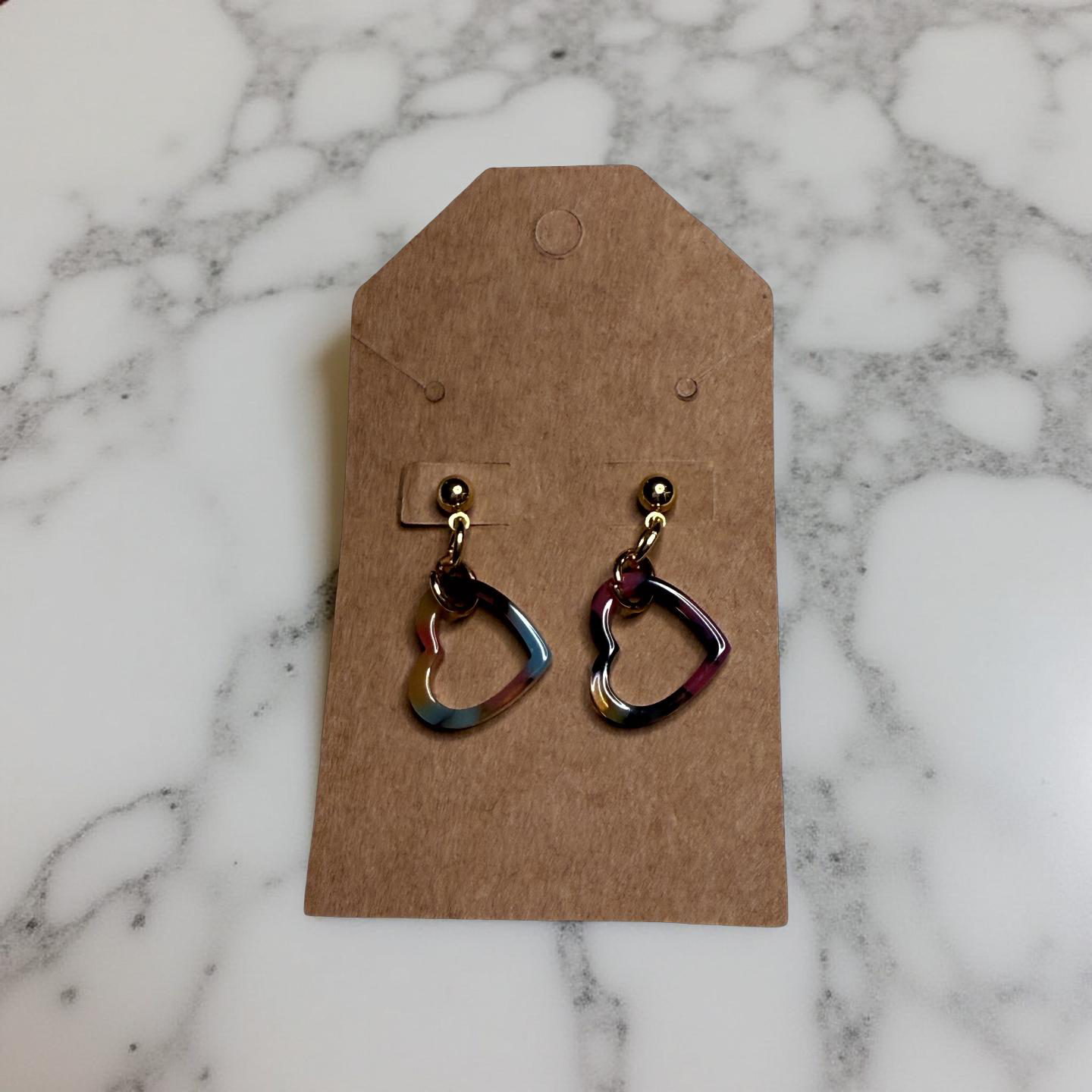 Heart Charm Earrings