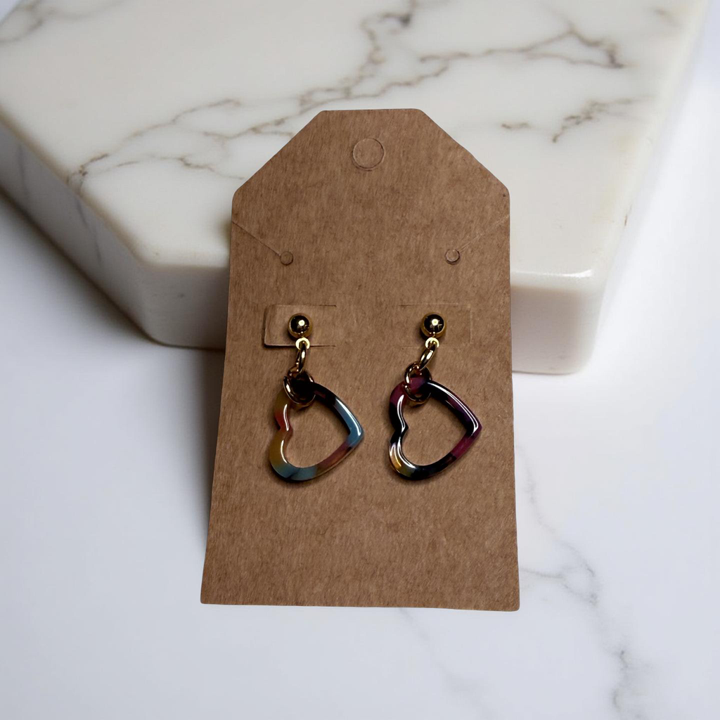Heart Charm Earrings