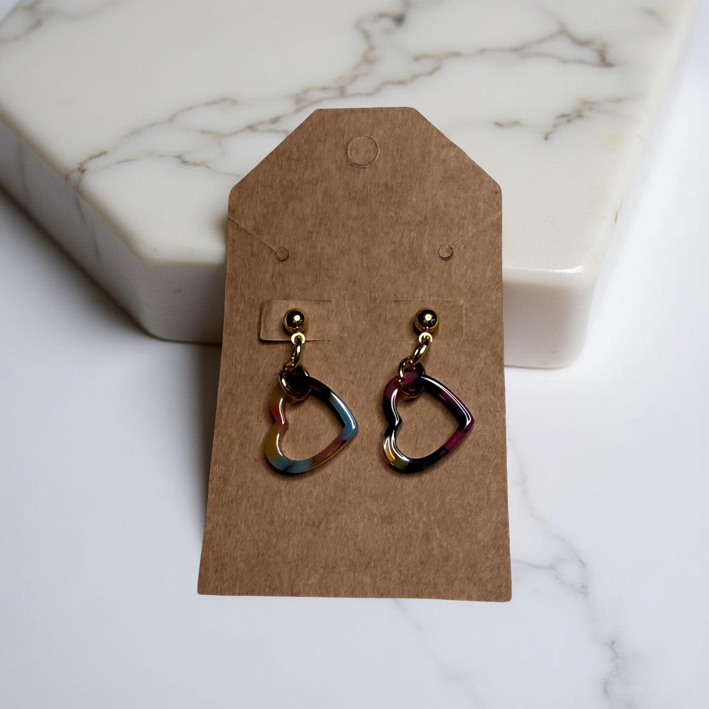 Heart Charm Earrings