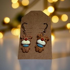 Christmas Clay Charm Earrings