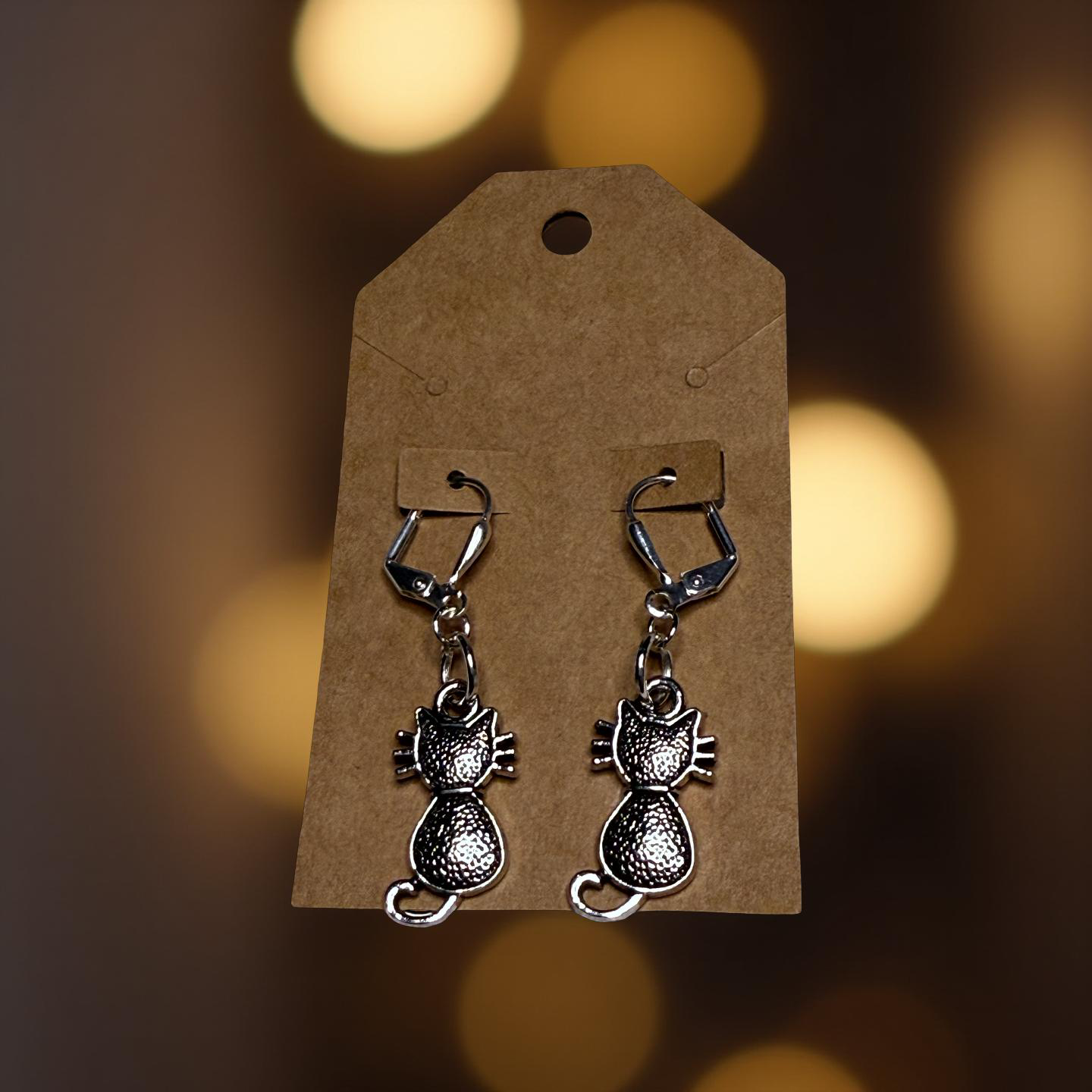 Silver Charm Earrings