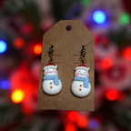 Christmas Clay Charm Earrings
