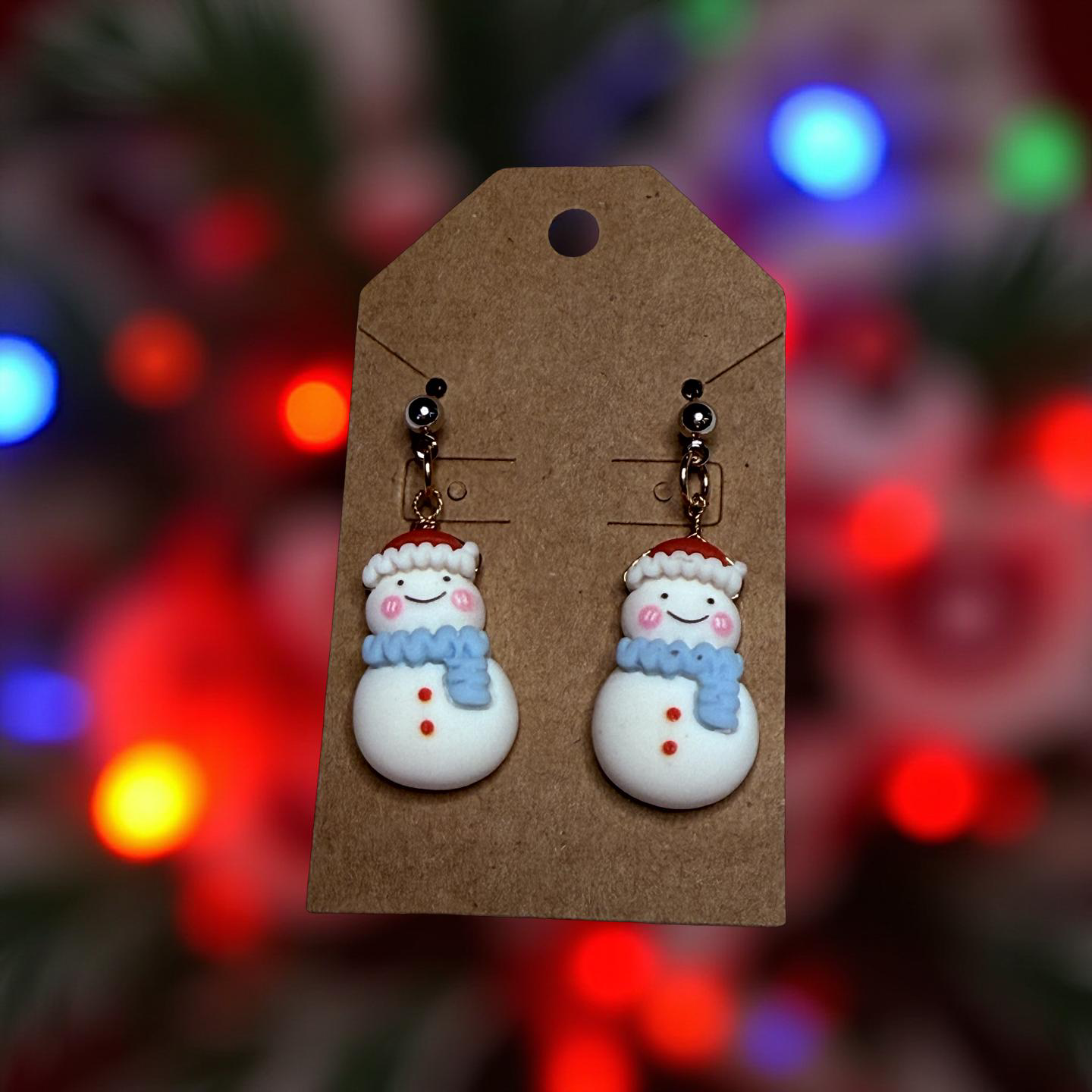 Christmas Clay Charm Earrings