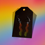 Gummy Worm Charm Earrings