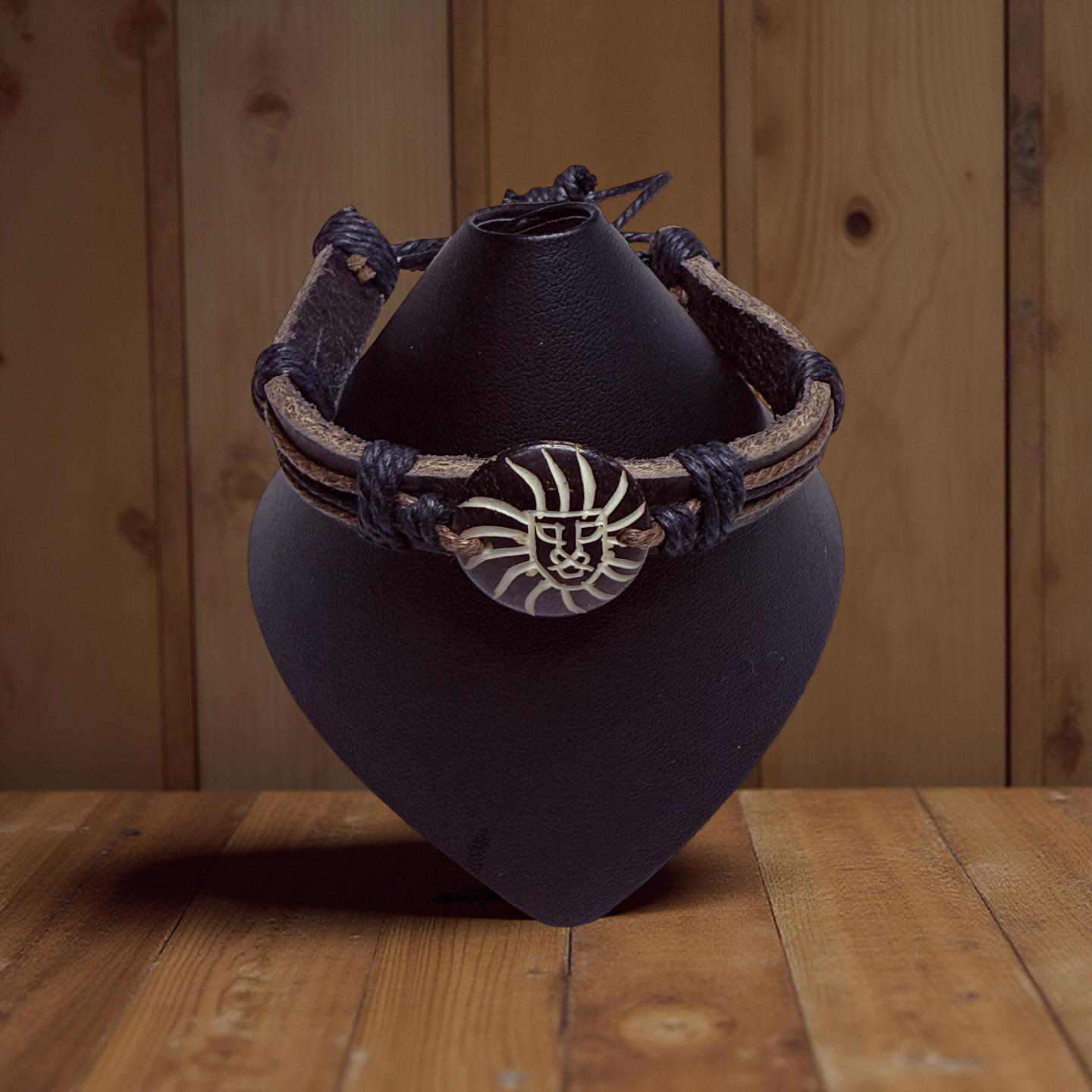 Faux Leather Slide Bracelet