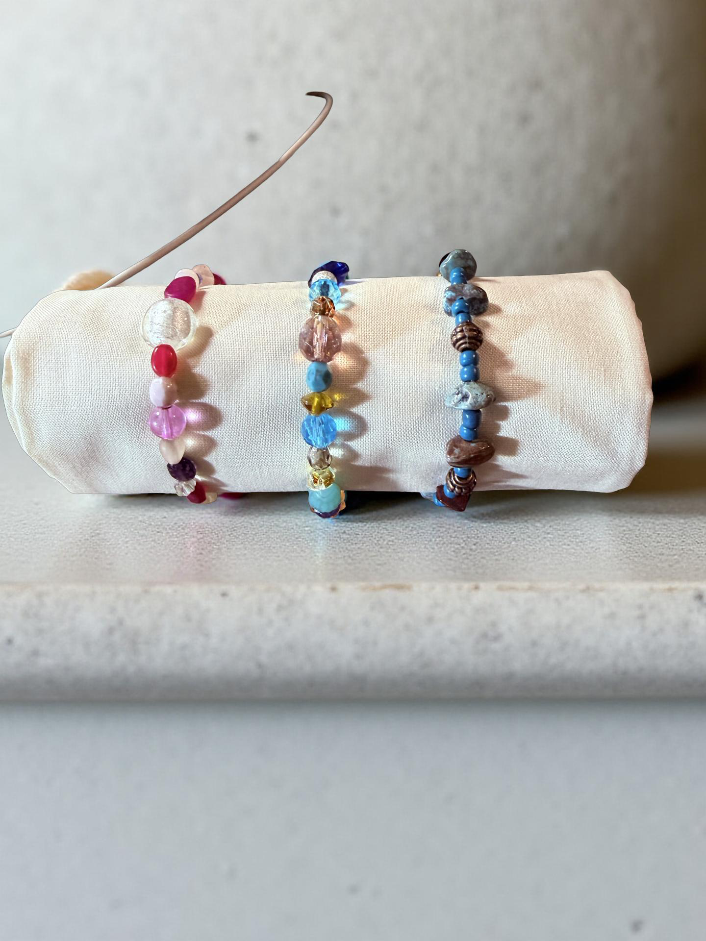 Multi-Bead Stretch Bracelets-3pk