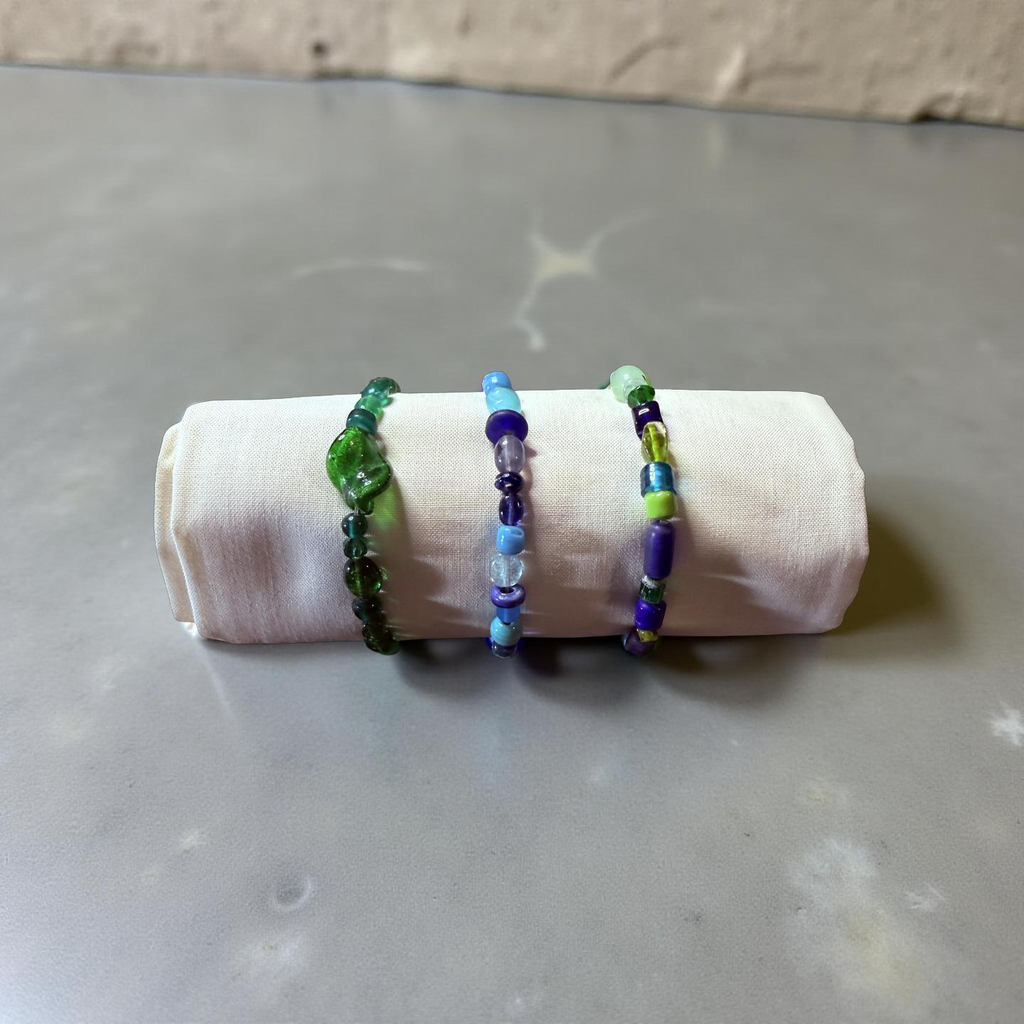 Multi-Bead Stretch Bracelets-3pk