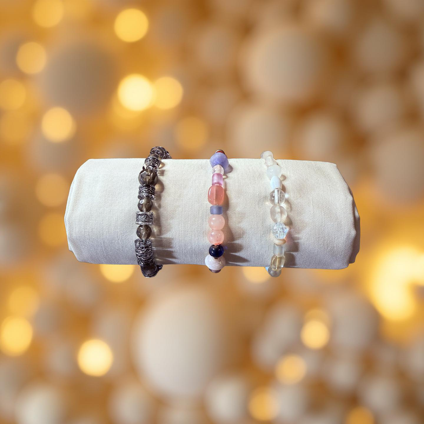 Multi-Bead Stretch Bracelets-3pk