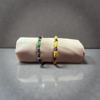 Wooden Beaded Bracelets-2pk