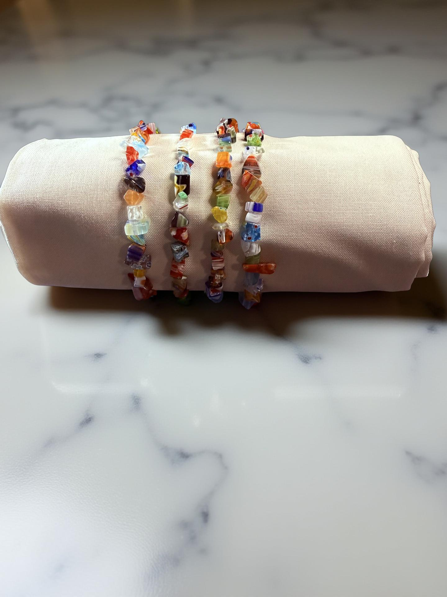 Milano Glass Bracelets-4 pk