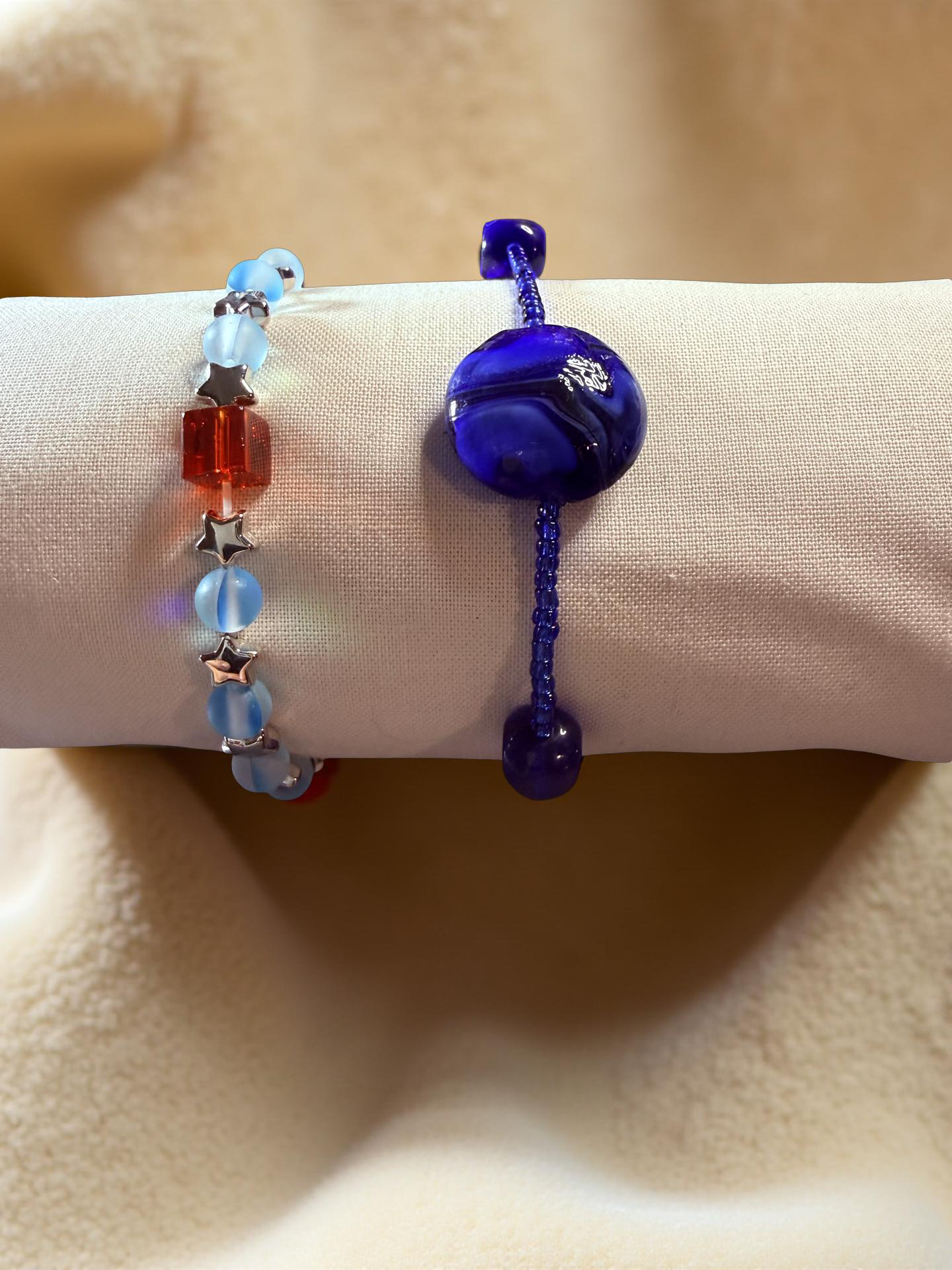 Beaded Stretch Bracelets-2 pk