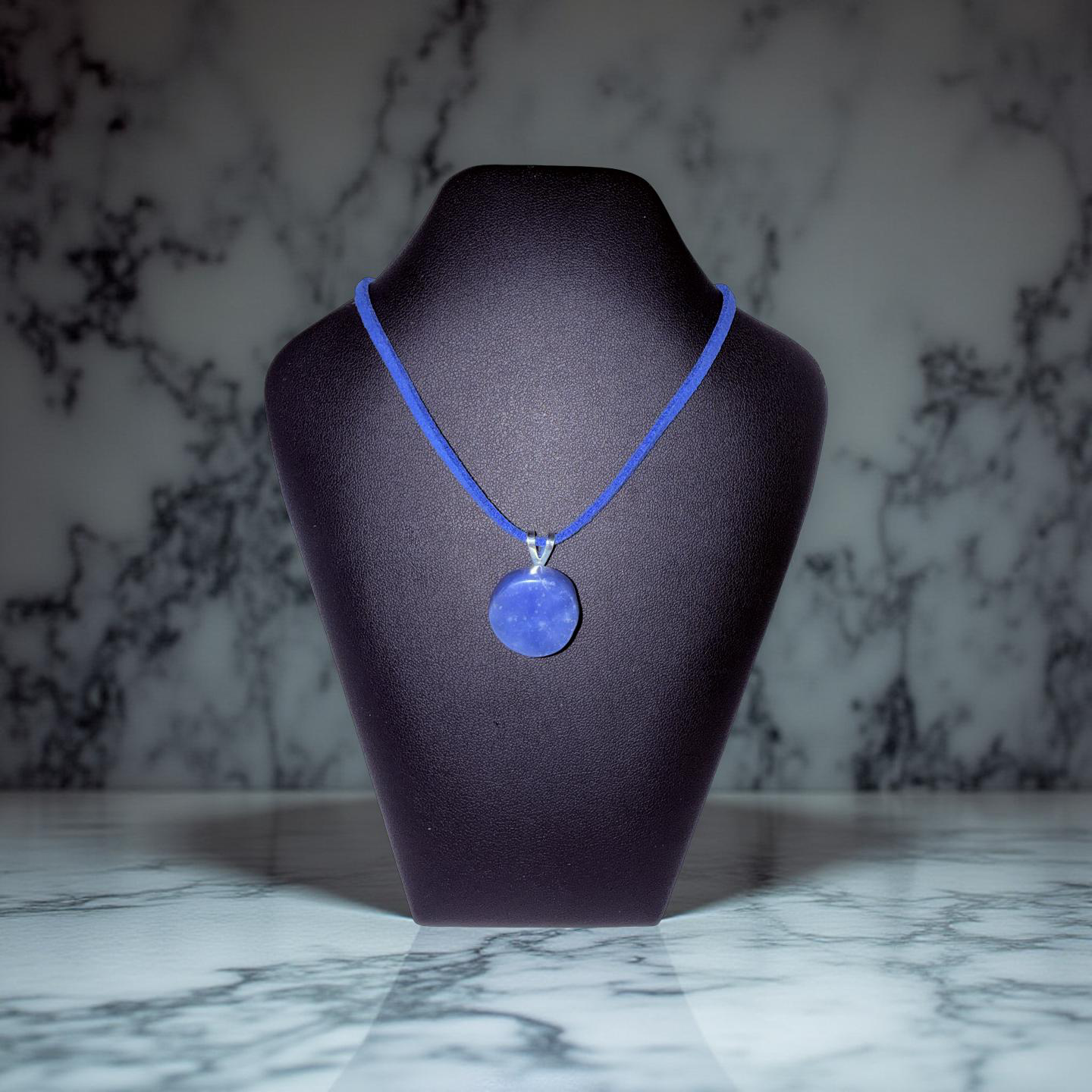 Blue Chalcedony Pendant Necklace