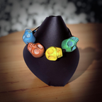 Skull Bead Bracelet and Earrings Set