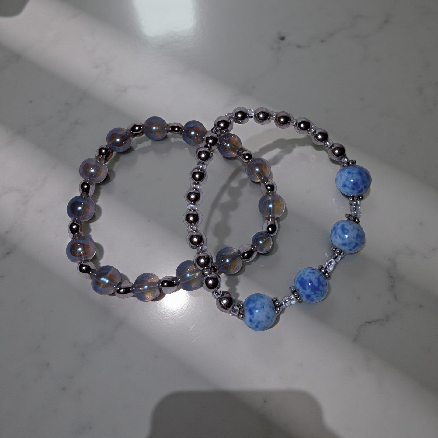 Set of 2 Stretch Bracelets