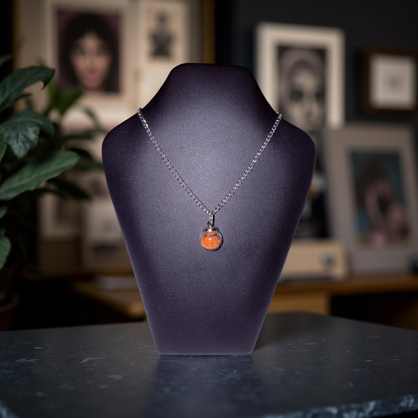 Glass Globe Pendant Necklace