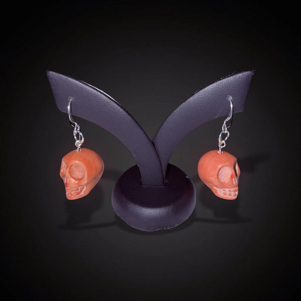 Skull Bead Bracelet and Earrings Set